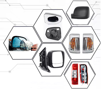 Complete wing mirror units